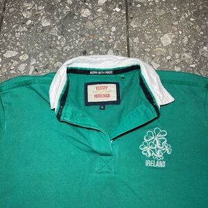 Heritage Green Rugby Long Sleeve